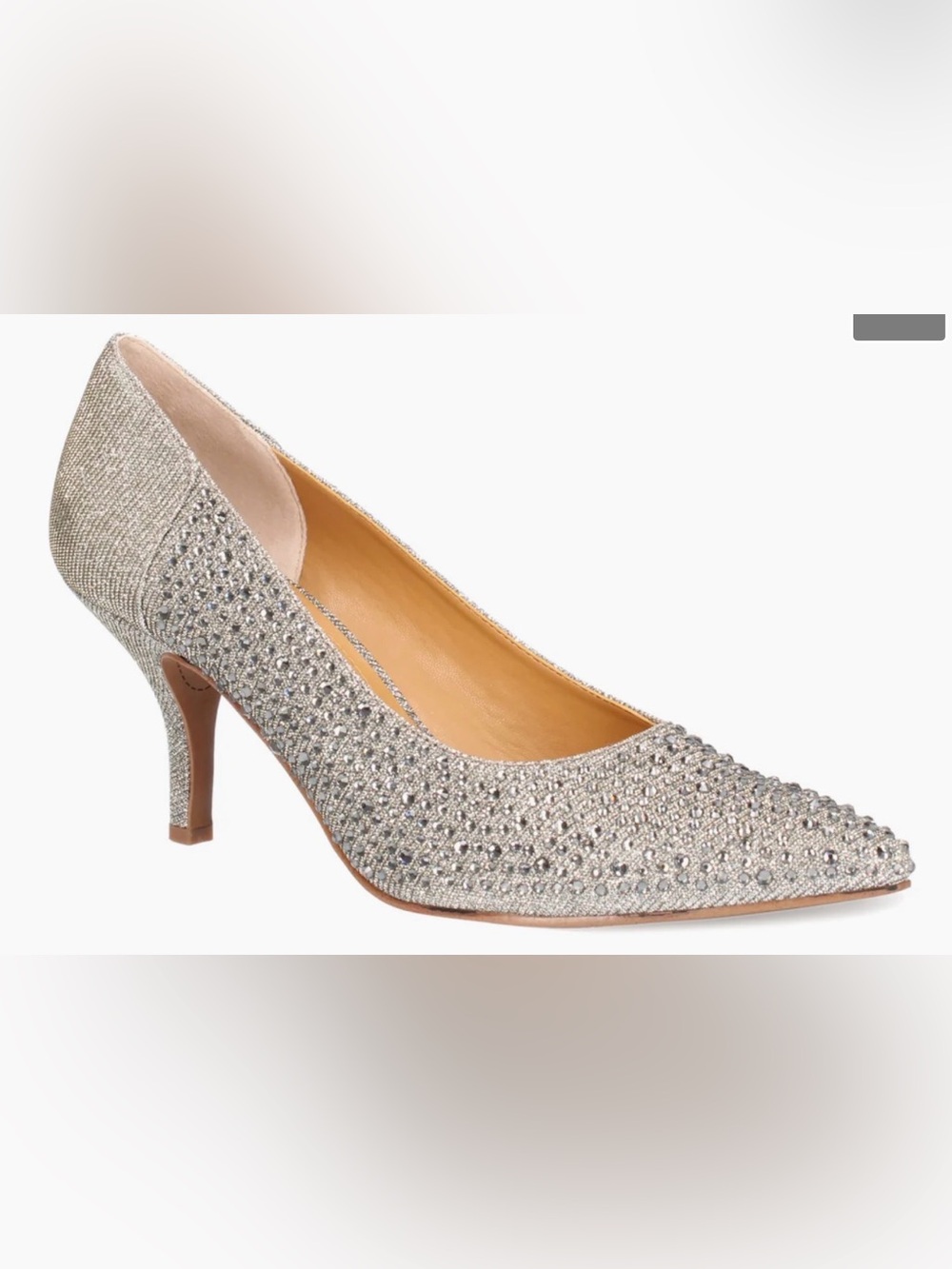 J RENEE Sesily Embellished Pointed-Toe Pump. NIB